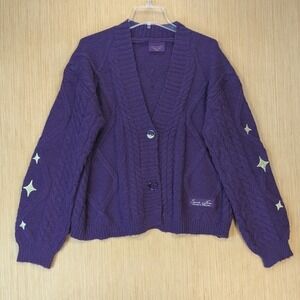 Taylor Swift Speak Now Taylors Version Purple Cardigan Star Embroidery M/L